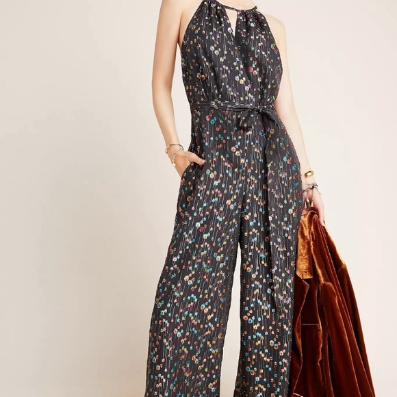 Anthropologie Pants - Metallic Jumpsuit ANTHRO